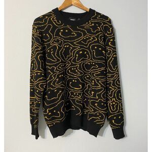 Wesc Leon Warp Smiley Knitted Sweater Crewneck Men - L / Women - XL